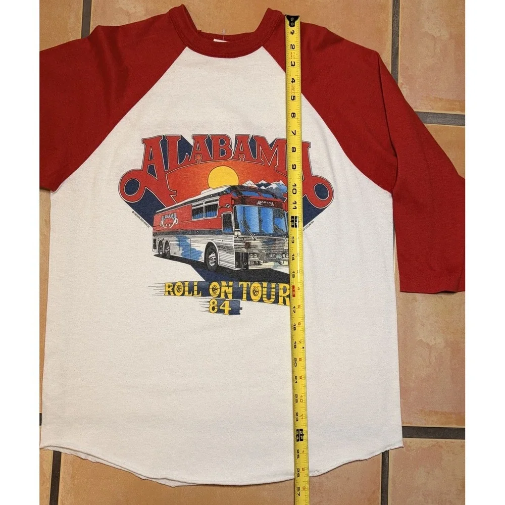 Vintage Alabama 1984 Tour Concert Raglan Jersey / Shirt Made In USA